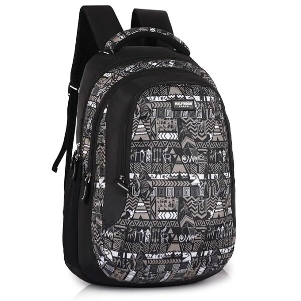 Half Moon African Grey Class 5-12 School Bag for Boys Girls