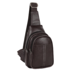 Half Moon Vintage Crossbody Sling Bag for Men Slim Vegan