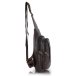 Half Moon Echelon Crossbody Sling Bag for Men & women Brown - Image 2