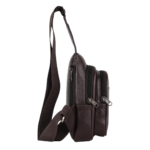 Half Moon Vintage Crossbody Sling Bag for Men Slim Vegan - Image 2