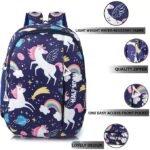 Half Moon Unicorn Pre Nursery to Class 2 Unisex School Bags for Kids Boys Girls Bag - Image 2