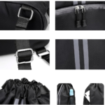 Half Moon Sports Shoe Compartment Drawstring Bag - Image 9