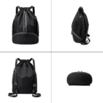 Half Moon Sports Shoe Compartment Drawstring Bag - Image 8