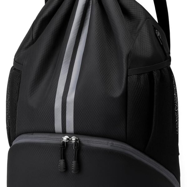 Half Moon Sports Shoe Compartment Drawstring Bag
