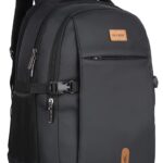 Half Moon Nexus 45L Laptop Backpack for Men & Women Office Use | Dual Chamber College Travel Bag Fits 15.6" Laptop with Water-Resistant Fabric & Padded Straps