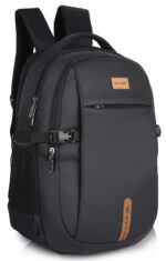 Half Moon Nexus 45L Laptop Backpack for Men & Women Office Use | Dual Chamber College Travel Bag Fits 15.6" Laptop with Water-Resistant Fabric & Padded Straps