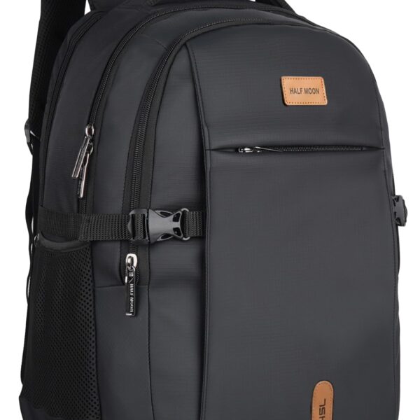 Half Moon Nexus 45L Laptop Backpack for Men & Women Office Use | Dual Chamber College Travel Bag Fits 15.6" Laptop with Water-Resistant Fabric & Padded Straps