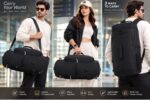 Half Moon Journey 50L 3-in-1 Convertible Laptop Backpack Duffle Bag for Men Women with Shoe Compartment, USB Charging Port & 15.6" Sleeve for Travel Gym Trek - Image 2