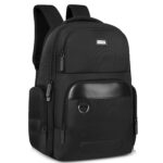 Half Moon COASTAL 1680D Ballistic Laptop Backpack Fits 17" Laptop | Heavy Duty 8 Compartments Office & Travel Bag for Men Women with Trolley Strap & Anti-Theft