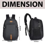 Half Moon Nexus 45L Laptop Backpack for Men & Women Office Use | Dual Chamber College Travel Bag Fits 15.6" Laptop with Water-Resistant Fabric & Padded Straps - Image 8