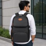 Half Moon ASTON Premium 360° Padded Laptop Backpack for Men | Water Resistant Office Travel Bag for 15.6" Laptop with Anti-Theft Pocket & Rugged Anti-Skid Base - Image 7