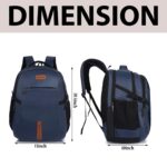Half Moon Nexus 45L Laptop Backpack for Men & Women Office Use | Dual Chamber College Travel Bag Fits 15.6" Laptop with Water-Resistant Fabric & Padded Straps - Image 14