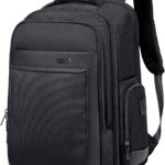 Half Moon Crawford 45L Heavy Duty Overnight Business Laptop Backpack for Men | 180° Clamshell Suitcase Opening Fits 17" Laptop with 1680D Water-Resistant Poly