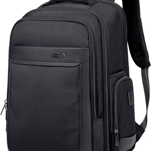 Half Moon Crawford 45L Heavy Duty Overnight Business Laptop Backpack for Men | 180° Clamshell Suitcase Opening Fits 17" Laptop with 1680D Water-Resistant Poly